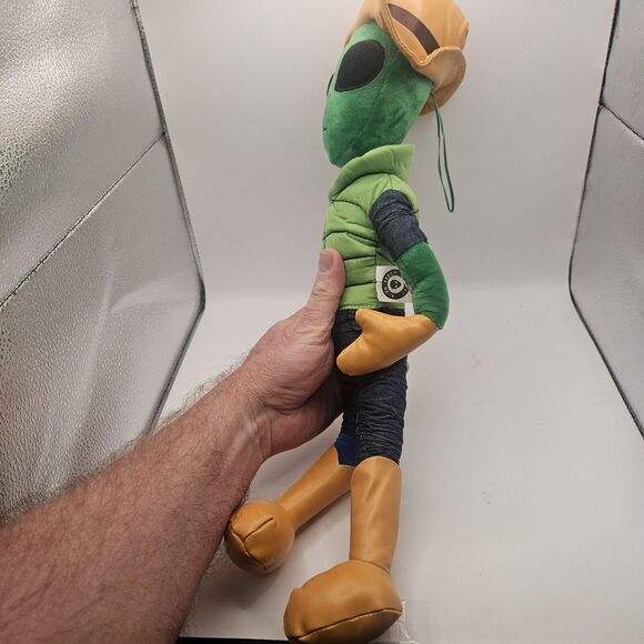 ALIEN FRESH JERKY 19" Area 51 USA Tall Thin Green PLUSH Baker CA SOUVENIR - Picture 4 of 9
